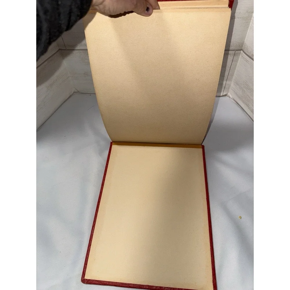 Vintage Faux Alligator Leather Red Photo Journal Album‎ , Paper Overlays